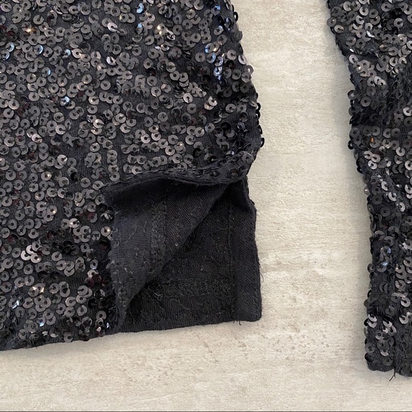 J. Crew Black Sequin Top - Picture 12 of 14